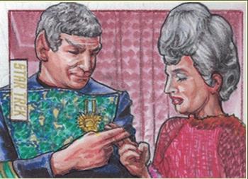 2018 Rittenhouse Star Trek The Original Series The Captain's Collection - Sketches #NNO Adam Cleveland Front