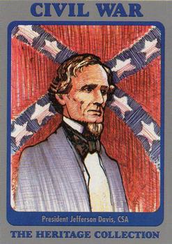 1991 Bon Air Civil War Heritage Collection Series 1 #11 President Jefferson Davis Front