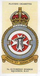 1997 Card Collectors Society 1937 Player's R.A.F. Badges (reprint) #15 No.22 (Torpedo Bomber) Squadron Front