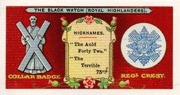 1993 Card Collectors Society Regimental Crests, Nicknames and Collar Badges #NNO The Black Watch (Royal Highlanders) Front