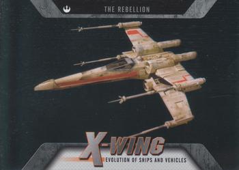 2016 Topps Star Wars Evolution - Evolution of Ships and Vehicles #EV-3 X-Wing Front