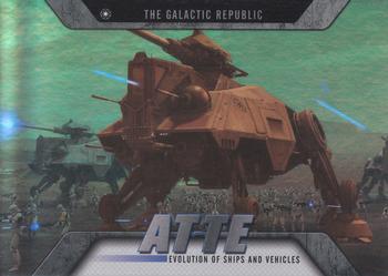 2016 Topps Star Wars Evolution - Evolution of Ships and Vehicles #EV-13 AT-TE Front