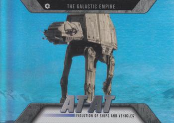 2016 Topps Star Wars Evolution - Evolution of Ships and Vehicles #EV-14 AT-AT Front