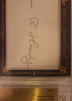 2010 Razor Cut Signature Edition #NNO Bruce Hornsby Front