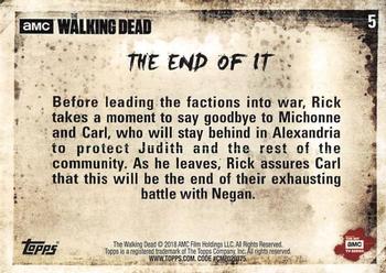 2018 Topps The Walking Dead Season 8 - Rust #5 The End Of It Back