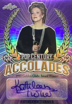 2018 Leaf Metal Pop Century - Accolades Purple #A-KT1 Kathleen Turner Front