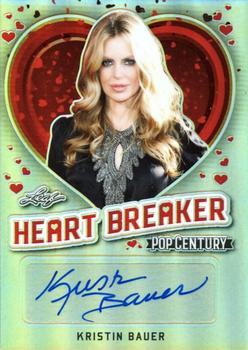 2018 Leaf Metal Pop Century - Heart Breaker Silver #HB-KB1 Kristin Bauer Front