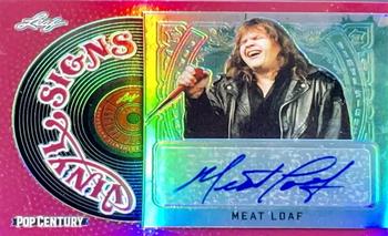 2018 Leaf Metal Pop Century - Vinyl Signs - Pink #VS-ML1 Meat Loaf Front