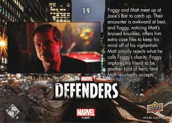 2018 Upper Deck Marvel's The Defenders #19 Another Kind of Hero Back