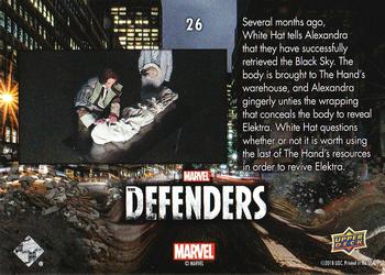 2018 Upper Deck Marvel's The Defenders #26 White Hat Back