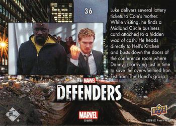 2018 Upper Deck Marvel's The Defenders #36 It's Complicated Back
