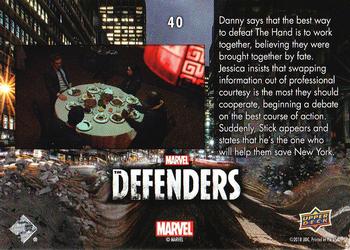 2018 Upper Deck Marvel's The Defenders #40 How Obvious Does It Have to Be? Back