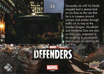 2018 Upper Deck Marvel's The Defenders #50 Sowande Back