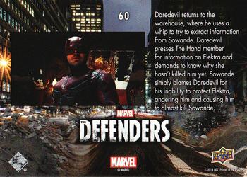 2018 Upper Deck Marvel's The Defenders #60 Your Weapon Is Defective Back