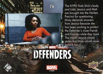 2018 Upper Deck Marvel's The Defenders #76 About Time You Dealt Me In. Back