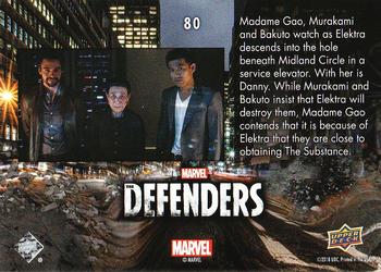 2018 Upper Deck Marvel's The Defenders #80 Closer Than We've Ever Been Back