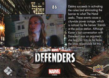 2018 Upper Deck Marvel's The Defenders #86 Just as You Failed K'un-Lun. Back