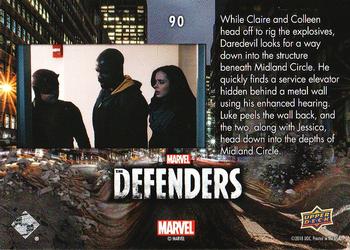 2018 Upper Deck Marvel's The Defenders #90 I'm Not Hugging You. Back