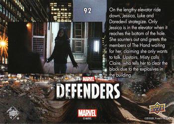 2018 Upper Deck Marvel's The Defenders #92 I Just Came to Talk. Back