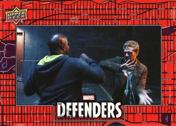 2018 Upper Deck Marvel's The Defenders #103 Luke Cage vs. Iron Fist Front
