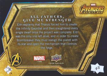 2018 Upper Deck Marvel Avengers Infinity War #48 All Fathers/ Give Me Strength Back
