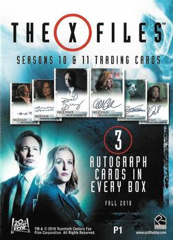 2018 Rittenhouse X-Files Seasons 10 & 11 #P1 The X-Files Back
