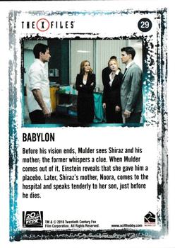 2018 Rittenhouse X-Files Seasons 10 & 11 #29 Babylon Back