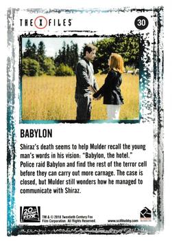 2018 Rittenhouse X-Files Seasons 10 & 11 #30 Babylon Back