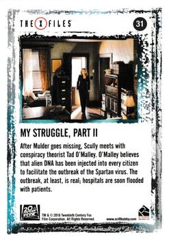 2018 Rittenhouse X-Files Seasons 10 & 11 #31 My Struggle II Back