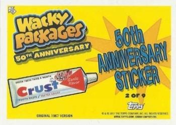 2017 Topps Wacky Packages 50th Anniversary - Bronze #2 Crust Back