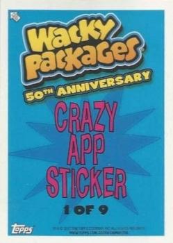 2017 Topps Wacky Packages 50th Anniversary - Bronze #1 Candy Cru$$$h Velvet Back