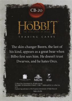 2015 Cryptozoic The Hobbit: The Desolation of Smaug - Character Biographies #CB-20 Beorn Back