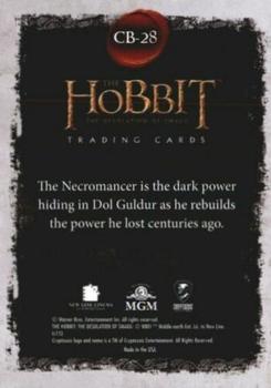 2015 Cryptozoic The Hobbit: The Desolation of Smaug - Character Biographies #CB-28 Necromancer of Dol Guldur Back