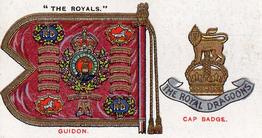 1930 Player's Regimental Standards and Cap Badges #3 1st The Royal Dragoons Front