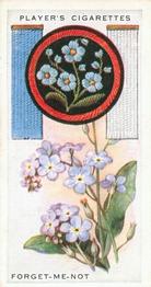 1933 Player's Boy Scout & Girl Guide Patrol Signs & Emblems #32 Forget-Me-Not Front