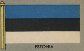 1950 Topps Parade Flags of the World (R714-6) #9 Estonia Front
