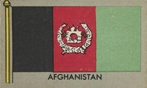 1950 Topps Parade Flags of the World (R714-6) #10 Afghanistan Front