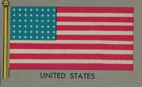 1950 Topps Parade Flags of the World (R714-6) #14 United States Front