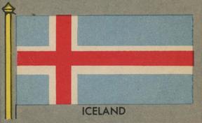 1950 Topps Parade Flags of the World (R714-6) #16 Iceland Front
