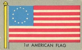 1950 Topps Parade Flags of the World (R714-6) #20 1st American Flag Front