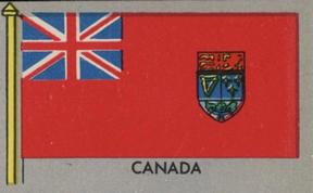 1950 Topps Parade Flags of the World (R714-6) #25 Canada Front