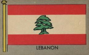 1950 Topps Parade Flags of the World (R714-6) #37 Lebanon Front