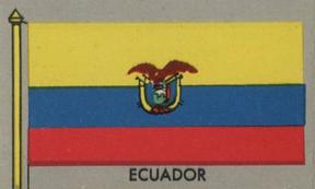 1950 Topps Parade Flags of the World (R714-6) #68 Ecuador Front