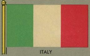 1950 Topps Parade Flags of the World (R714-6) #80 Italy Front