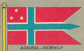 1950 Topps Parade Flags of the World (R714-6) #83 Admiral Norway Front
