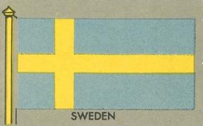 1950 Topps Parade Flags of the World (R714-6) #95 Sweden Front