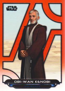 2018 Topps Star Wars: Galactic Files - Orange #REB-37 Obi-Wan Kenobi Front
