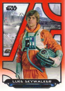 2018 Topps Star Wars: Galactic Files - Orange #ESB-20 Luke Skywalker Front