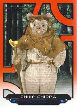 2018 Topps Star Wars: Galactic Files - Orange #ROTJ-19 Chief Chirpa Front