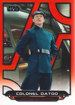 2018 Topps Star Wars: Galactic Files - Orange #TFA-45 Colonel Datoo Front